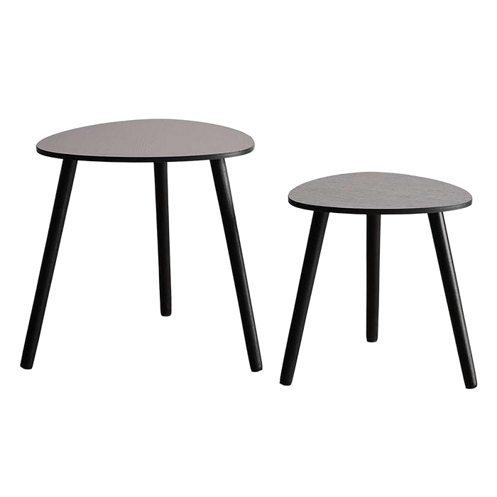 Eileen Accent Table Set Of 2 Triangle - Black