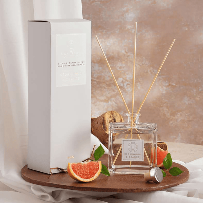 Elegance Cedarwood Orange Reed Diffuser 300Ml - Grey