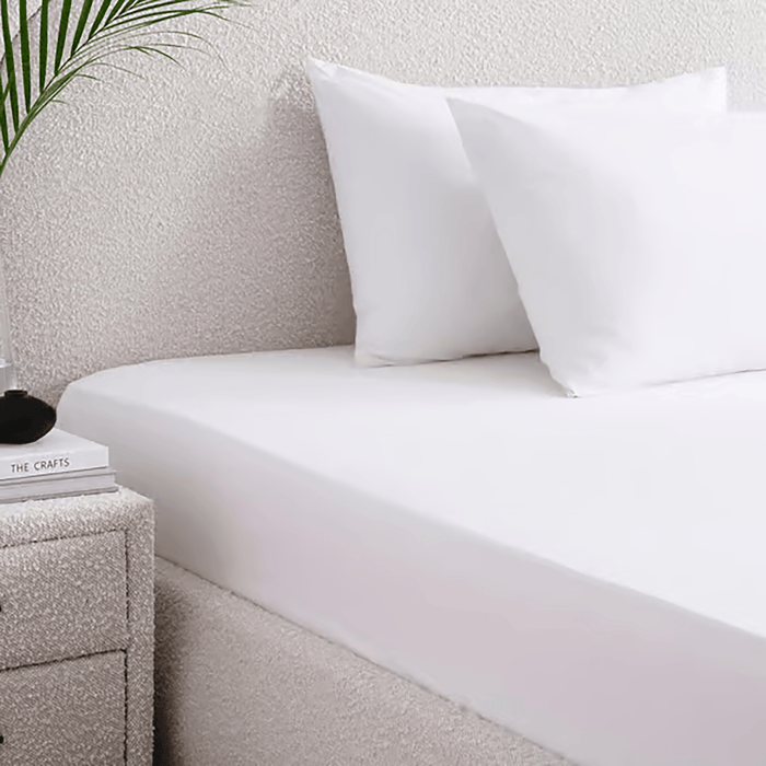 Elegance Fitted Sheet- White Pan Home