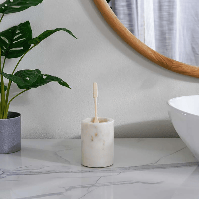 Elegance Marble Tumbler - White