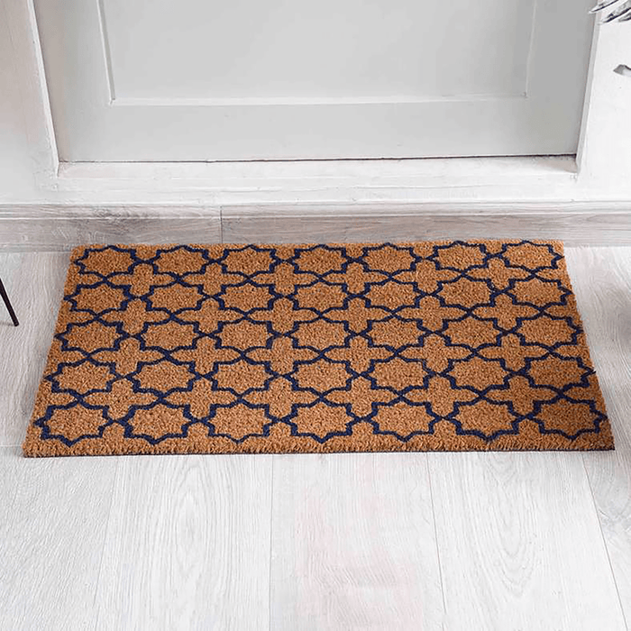 Ellie Door Mat -Natural/Black