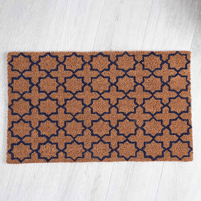 Ellie Door Mat -Natural/Black