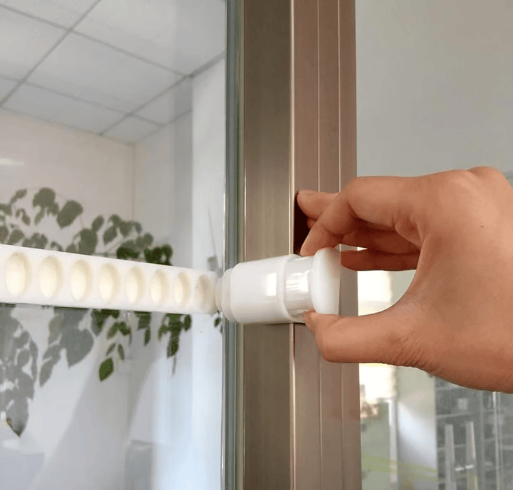 Eludir 2 Pieces Sliding Window Lock Set - White