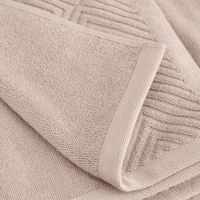 Embossa Textured Bath Sheet - Beige