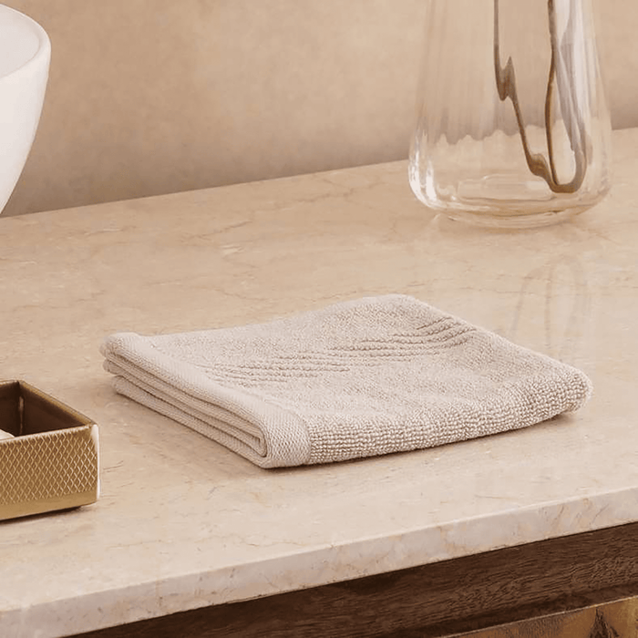 Embossa Textured Fingertip Towel - Beige