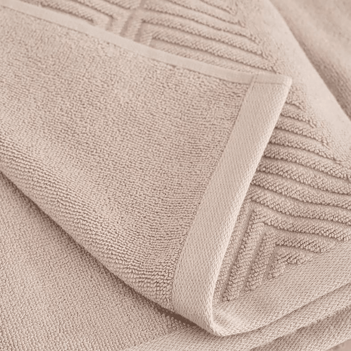 Embossa Textured Hand Towel - Beige