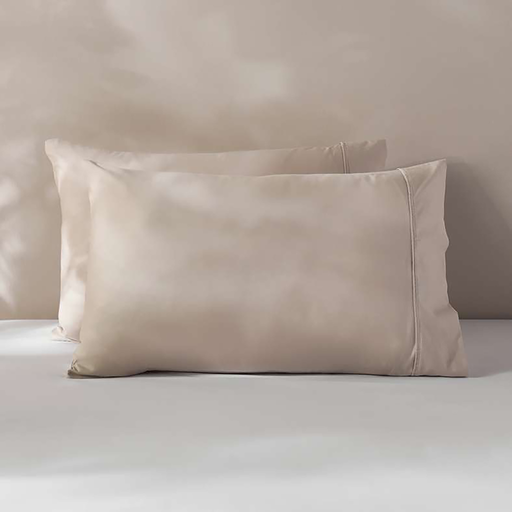 Eminence Living 2-Piece Pillowcase Set - Beige Pan Home