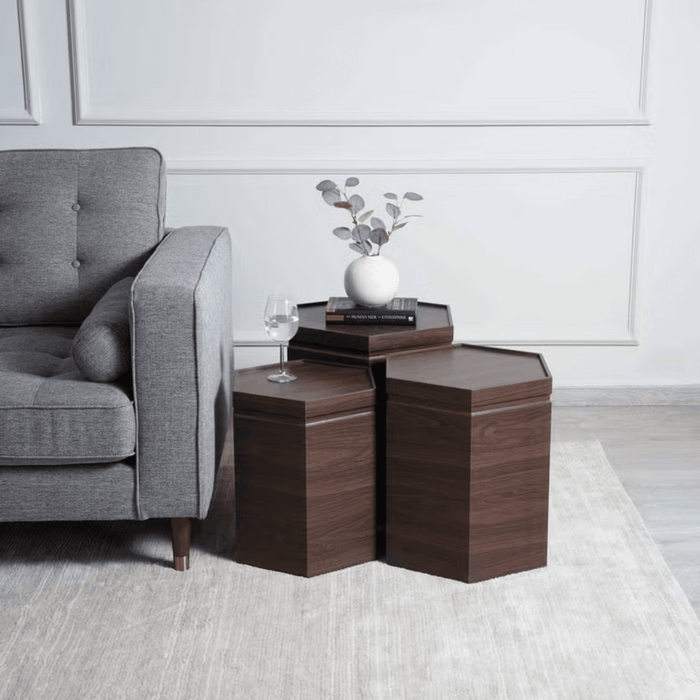 Epidia End Tables Set Of 3 Round