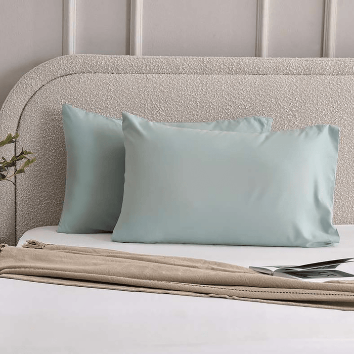 Essential 2-Piece Solid Pillow Case Set - Blue