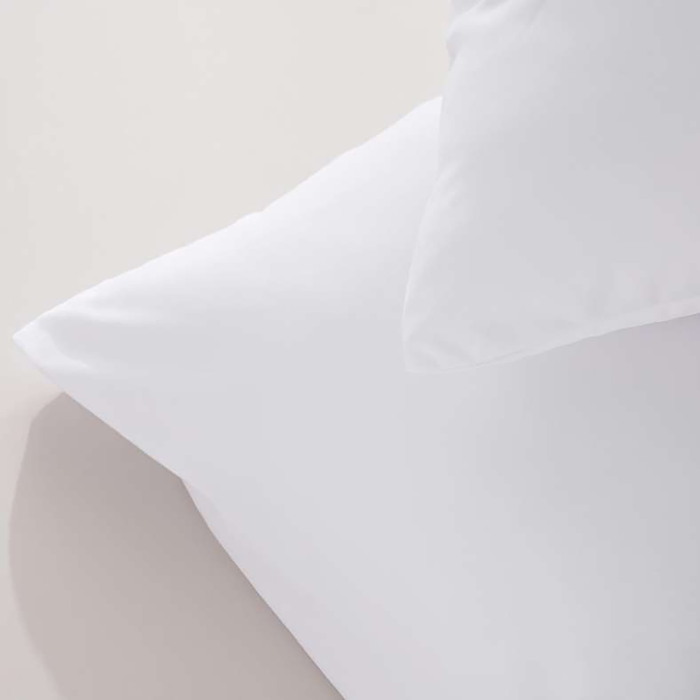 Essential 2-Piece Solid Pillow Case Set - White Pan Home
