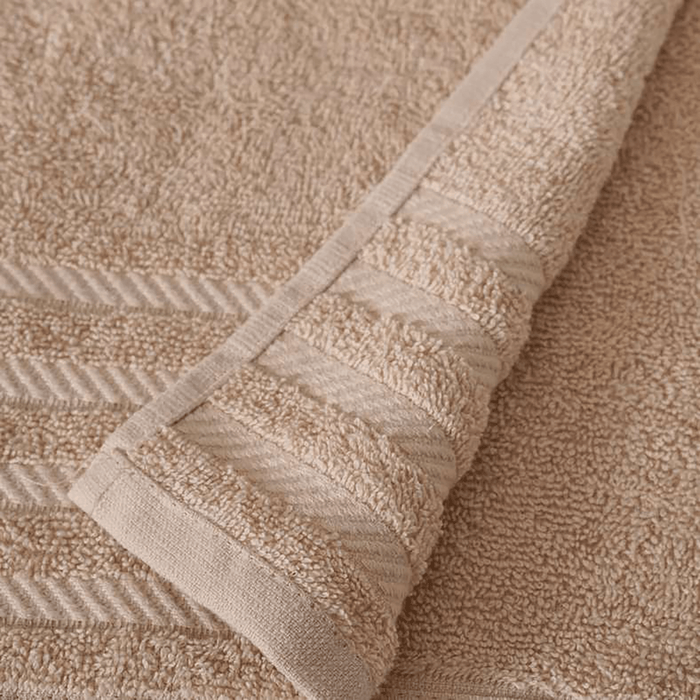 Essential 2 Pieces Bath Towel Set - Beige