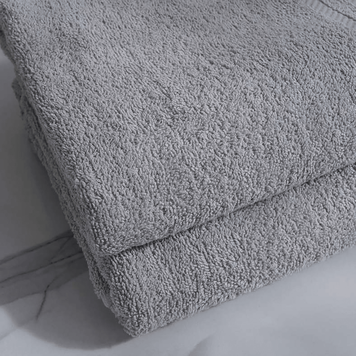 Essential 2 Pieces Bath Towel Set - Grey