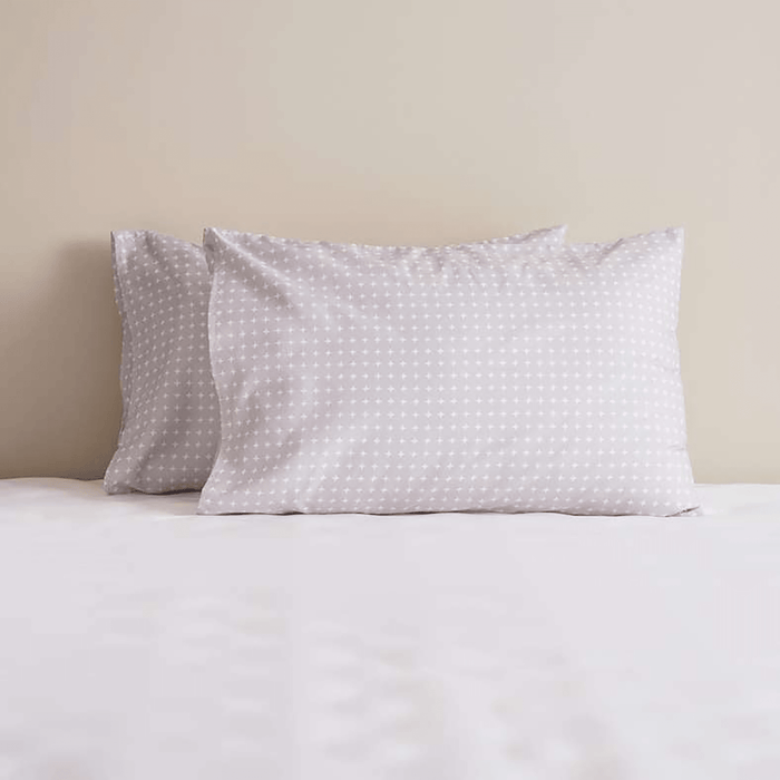Essential Flex 2-Piece Pillow Case Set 50X75cm - Grey
