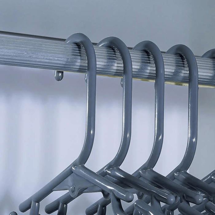 Essential Kids 10-Piece Plastic Clothes Hanger - Grey