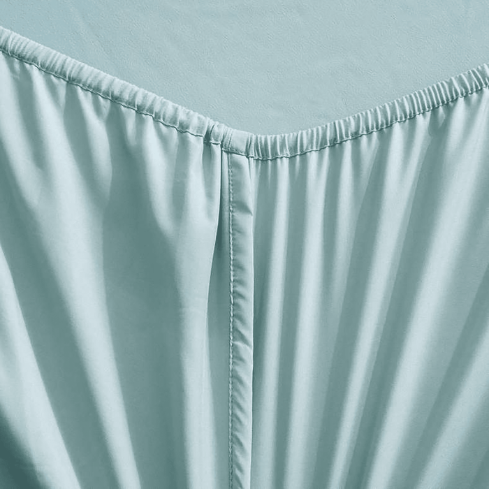 Essential Solid Fitted Sheet 120X200+33cm - Blue