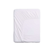 Essential Solid Fitted Sheet- White Pan Home