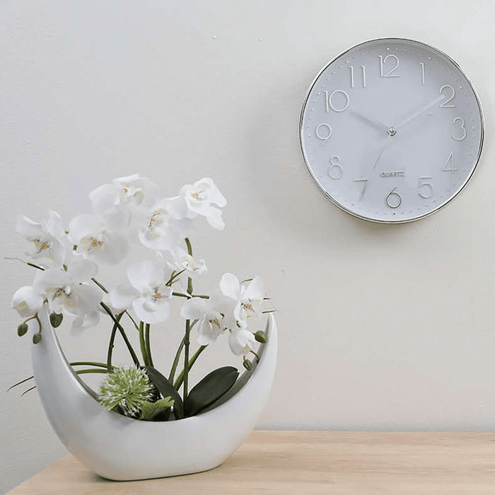 Essential Wall Clock D30cm-Silver