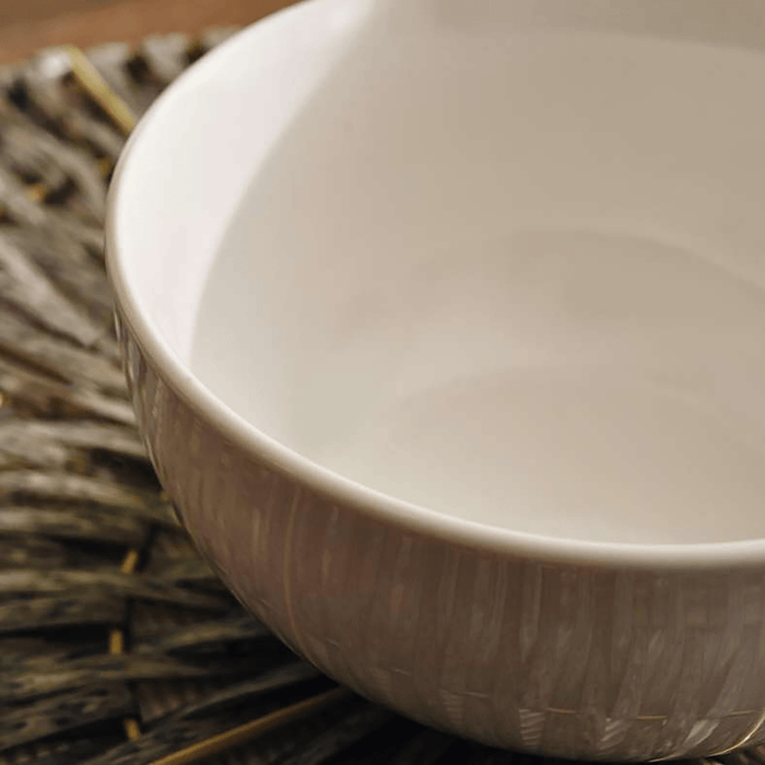 Essentials 4-Piece Porcelain Cereal Bowl - White
