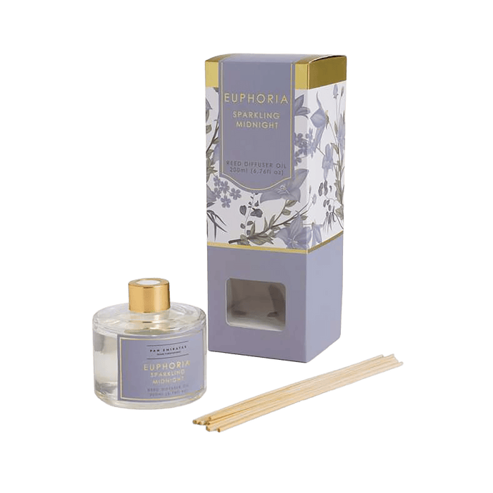 Euphoria Sparkling Midnight Reed Diffuser 200Ml - Clear