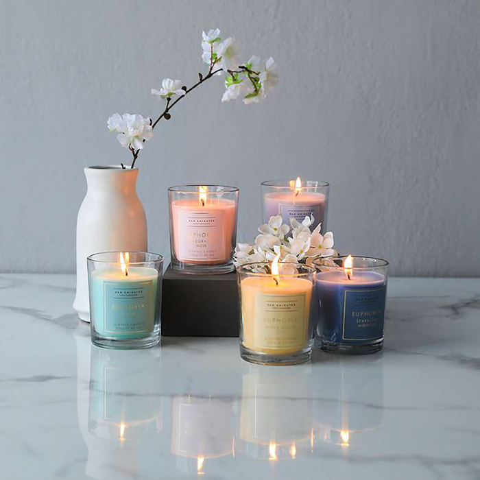 Euphoria Titania Jar Candle 200gm-Ivory