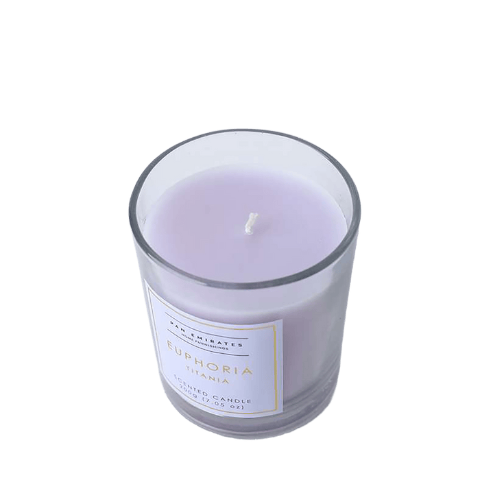 Euphoria Titania Jar Candle 200gm-Ivory