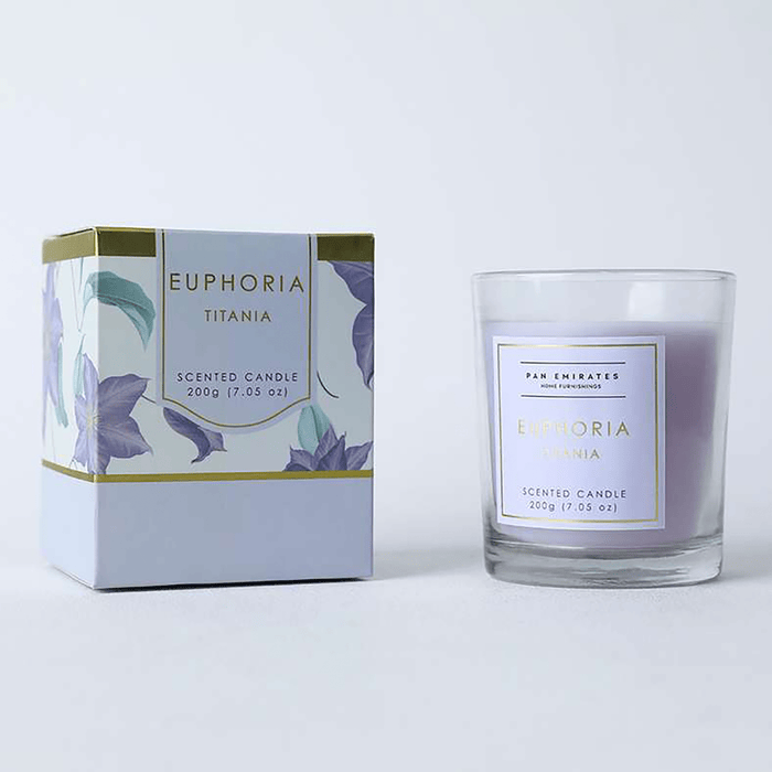 Euphoria Titania Jar Candle 200gm-Ivory