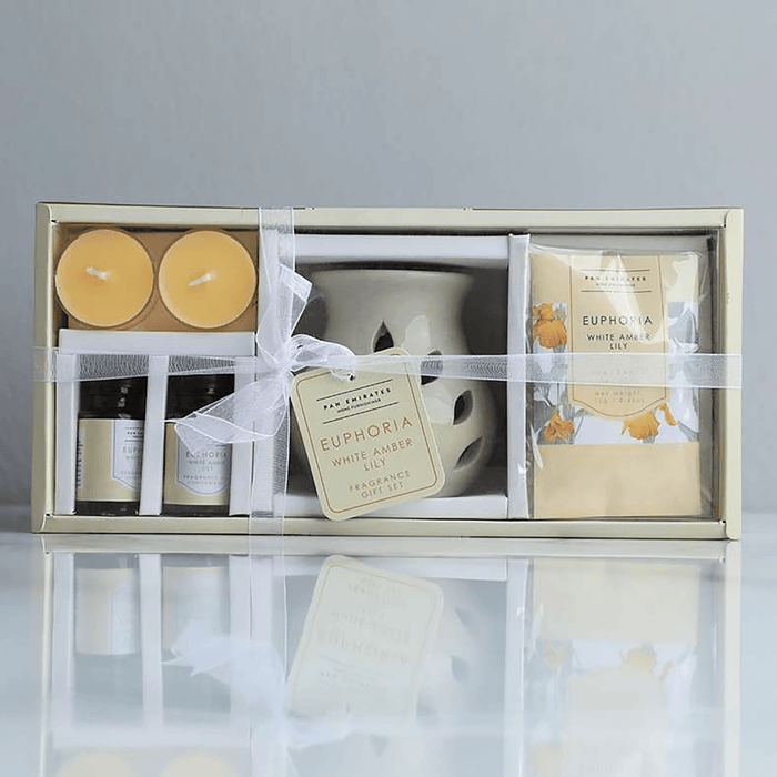 Euphoria White Amber Lily Gift Set-Yellow