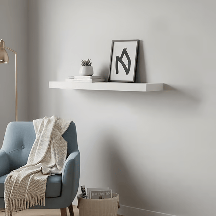 Floating Wall Shelf 60Cm - White