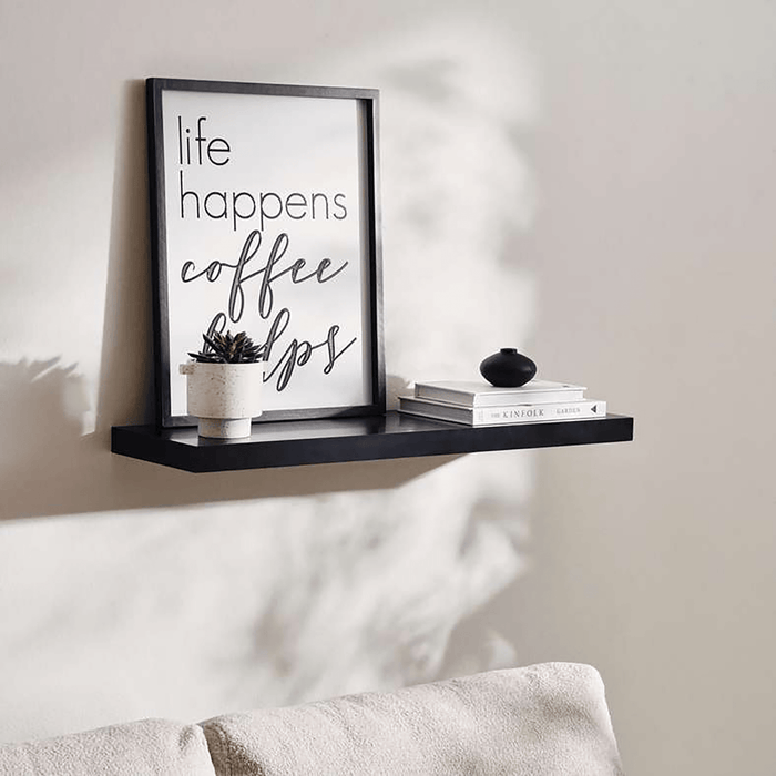 Floating Wall Shelf 80Cm - Black