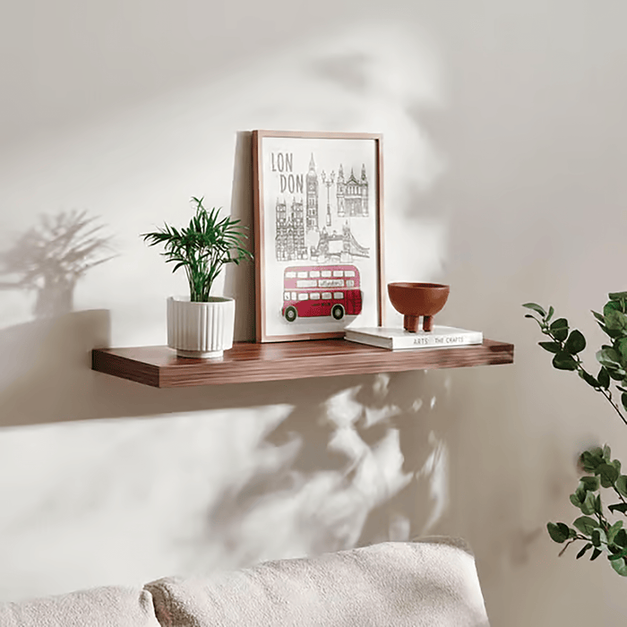Floating Wall Shelf 80Cm - Walnut