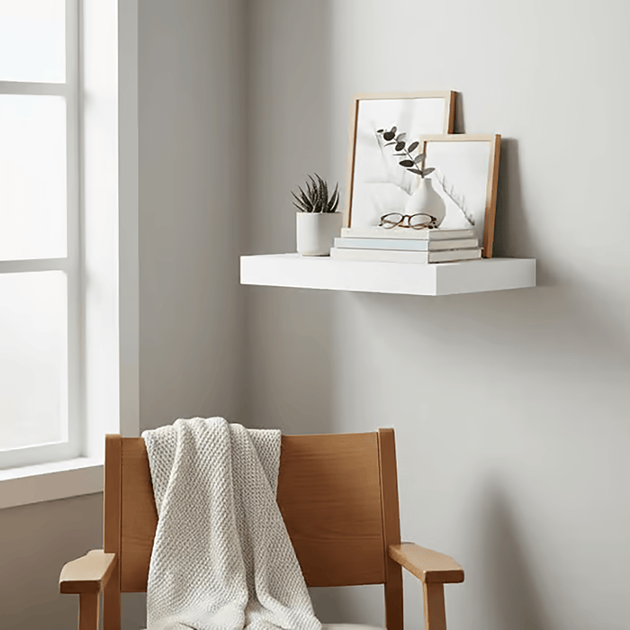 Floating Wall Shelf 25Cm - White