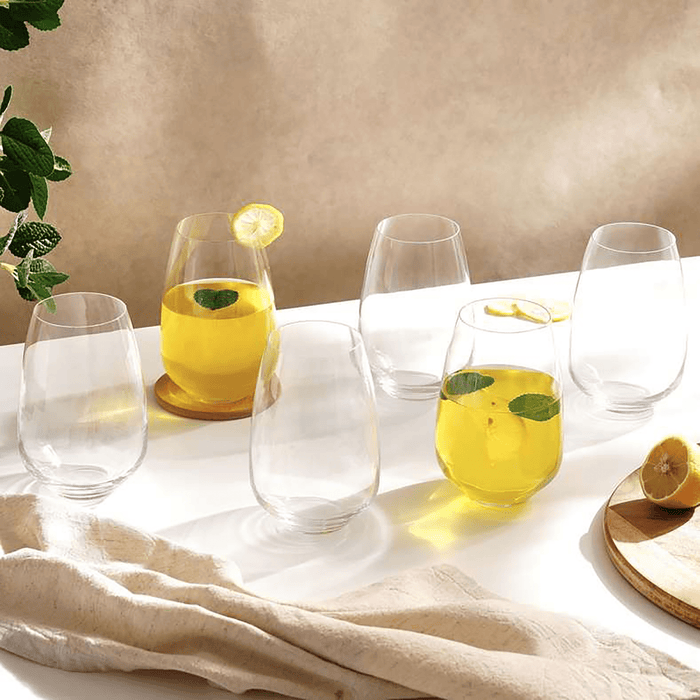 Giselle 6-Piece Highball Crystal Glass Set 450Ml -Clear