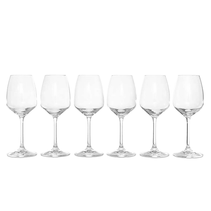 Giselle 6-Piece Stemware Crystal Glass Set 455Ml - Clear