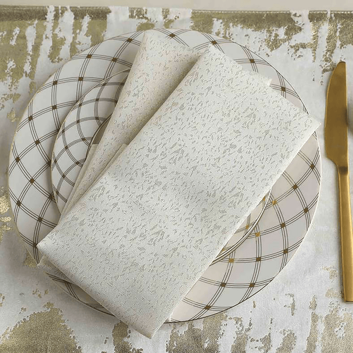 Glamour 4-Piece Napkin Set - Gold