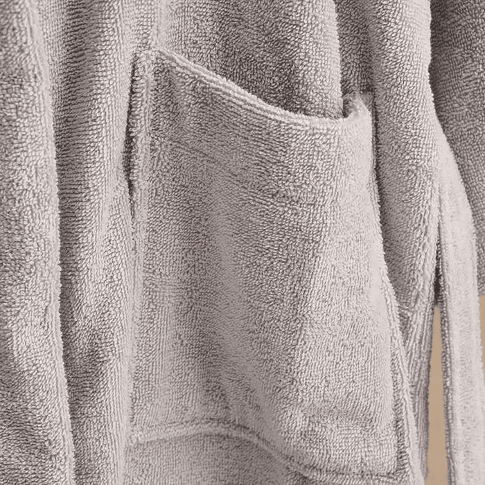 Grand Cotton Bathrobe S/M- Silver Grey