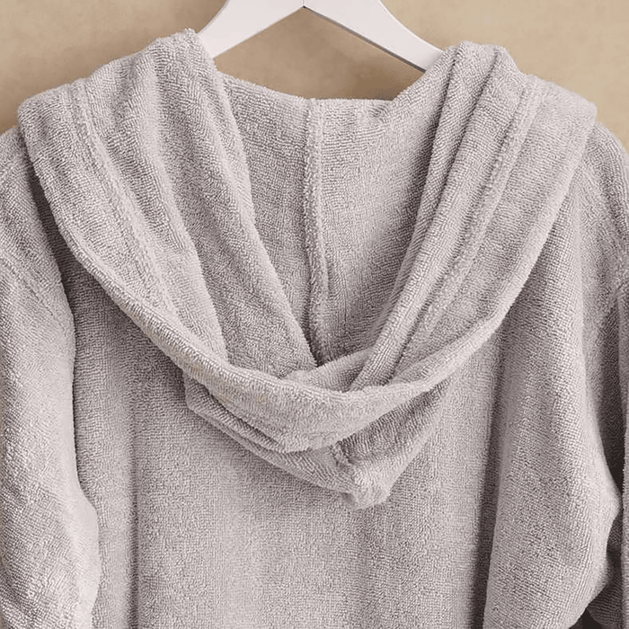 Grand Cotton Bathrobe S/M- Silver Grey