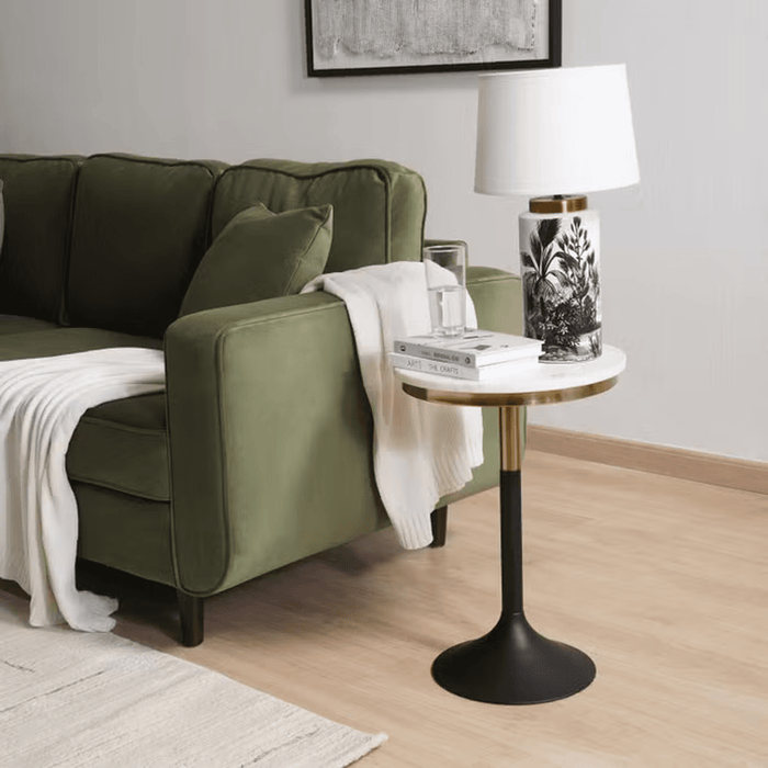 Graxon New End Table Marble