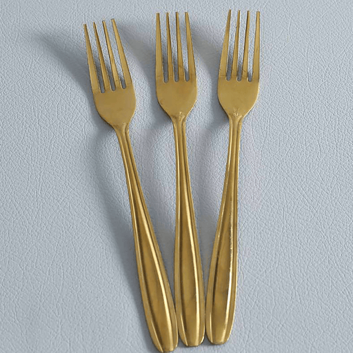 Guilenna 3-Piece Dinner Fork - Gold Pan Home
