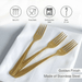 Guilenna 3-Piece Dinner Fork - Gold Pan Home