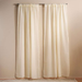 Hailey Sheer 2 Piece Curtain Set - Beige Pan Home