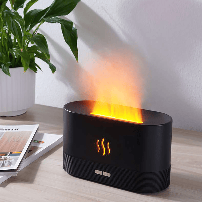 Henik Air Flame Humidifier 130Ml - Black