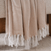 Herringbone Textured Throw - Beige Pan Home