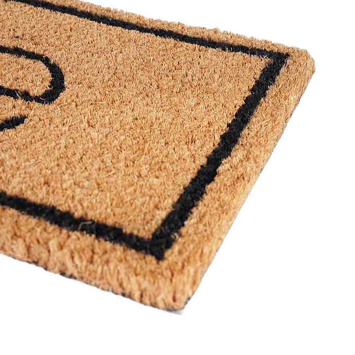 Home Printed Black Line Doormat - Natural Pan Home