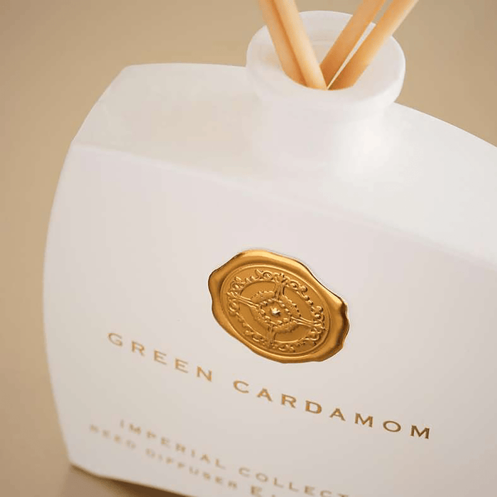 Imperial Green Cardamom Reed Diffuser 100Ml - White