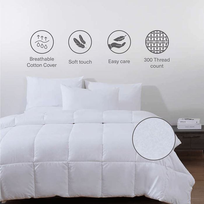 Imperial Jacquard Duvet 260X220cm - White