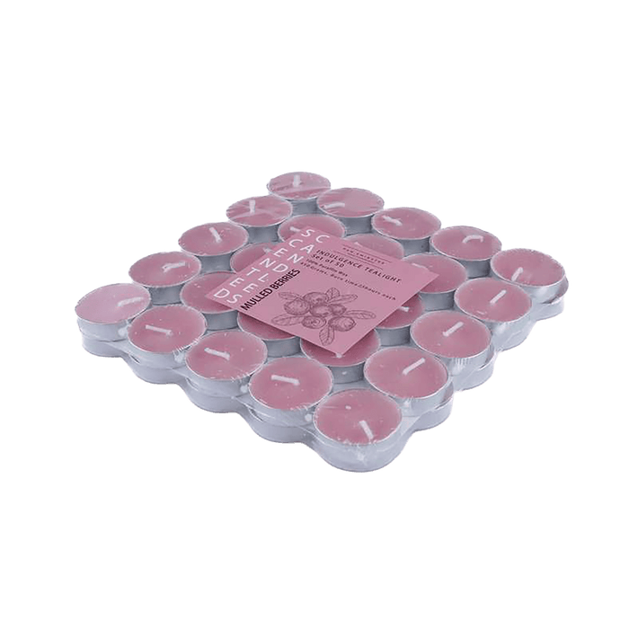Indulgence Mulled Berries 50 - Piece Tealight Candle - 2.5 Hrs Pan Home