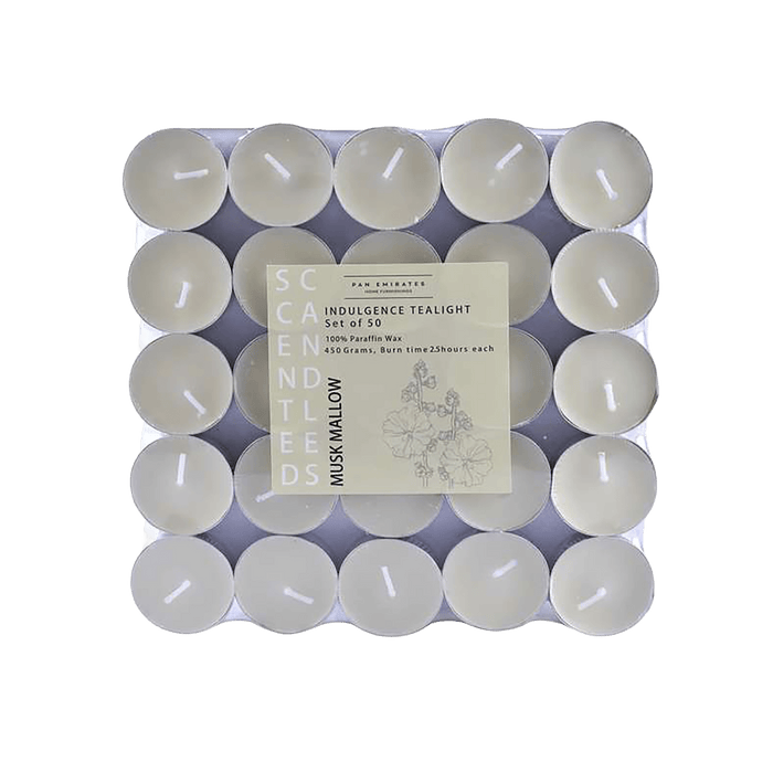 Indulgence Musk Mallow 50 - Piece Tealight Candle - 2.5 Hrs