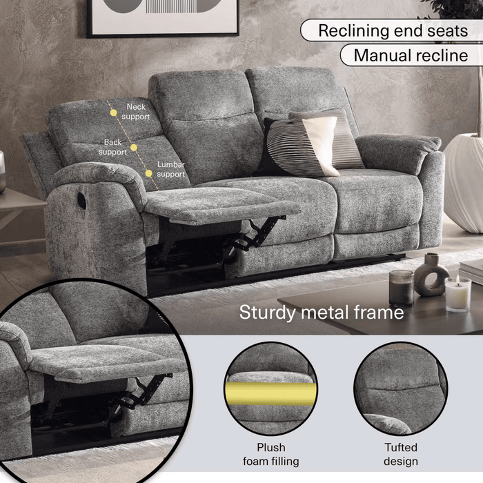 Jont 3 Seater Recliner
