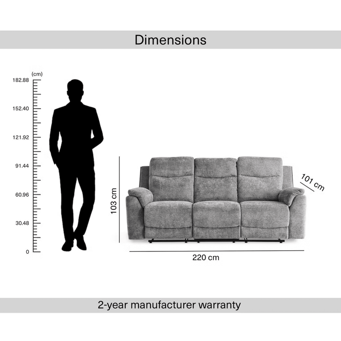 Jont 3 Seater Recliner