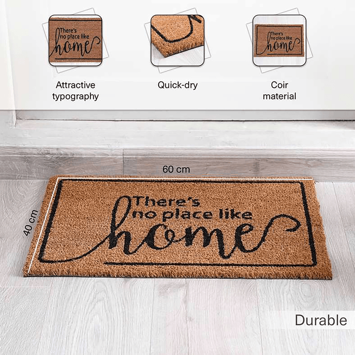 Kade Door Mat - Natural/Black